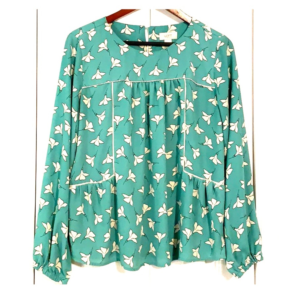 Ann Taylor Loft floral blouse